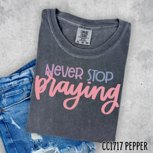 NEVER STOP PRAYING - DTF TRANSFER