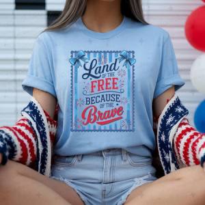 COQUETTE LAND OF THE FREE BECAUSE OF THE BRAVE - DTF TRANSFER
