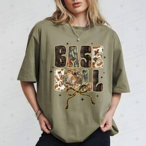 COQUETTE BASEBALL - FAUX GLITTER - DTF TRANSFER