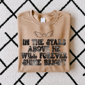 IN THE STARS HE WILL SHINE BRIGHT *OLLIE & CO. EXCLUSIVE* - DTF TRANSFER