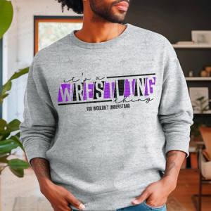 IT'S A WRESTLING THING - PURPLE/BLACK - DTF TRANSFER