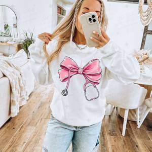 COQUETTE STETHOSCOPE - FAUX RHINESTONES - DTF TRANSFER