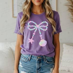 COQUETTE CLAM & STARFISH BOW - DTF TRANSFER