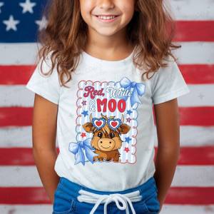 COQUETTE RED WHITE & MOO - DTF TRANSFER