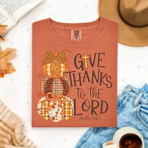 COQUETTE GIVE THANKS TO THE LORD - DTF TRANSFER