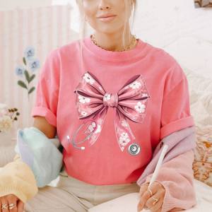 COQUETTE FLORAL STETHOSCOPE - DTF TRANSFER