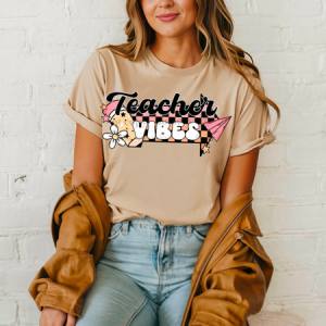 TEACHER VIBES  - DTF TRANSFER