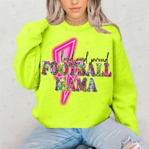 LOUD AND PROUD FOOTBALL MAMA - DTF TRANSFER
