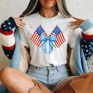 COQUETTE AMERICAN FLAGS - DTF TRANSFER