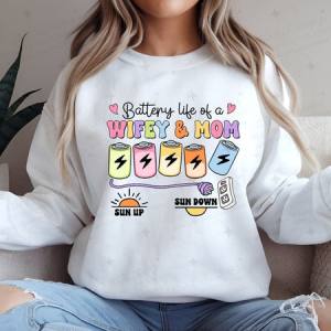 BATTERY LIFE OF A WIFEY & MOM - DTF TRANSFER