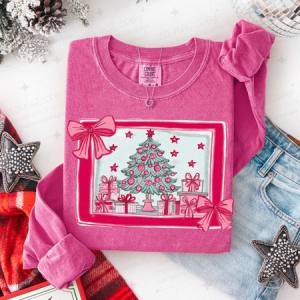 COQUETTE CHRISTMAS TREE AND GIFTS - DTF TRANSFER