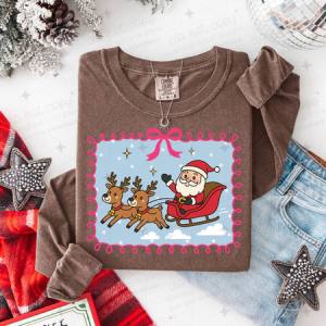 COQUETTE SANTA AND REINDEERS - DTF TRANSFER