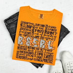 BASKETBALL - ORANGE - DTF TRANSFER