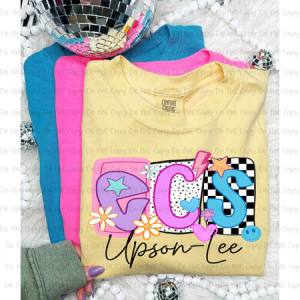 SCHOOL INITIALS + NAME - MOCKUP ONLY