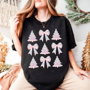 COQUETTE IRIDESCENT CHRISTMAS TREES - DTF TRANSFER