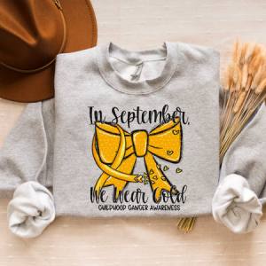 IN SEPTEMBER WE WEAR GOLD - DTF TRANSFER