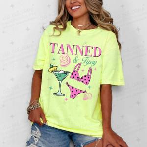 TANNED & TIPSY - DTF TRANSFER