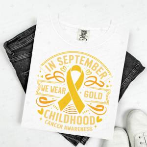 IN SEPTEMBER WE WEAR GOLD - DTF TRANSFER