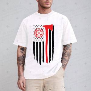 RED LINE FLAG - DTF TRANSFER