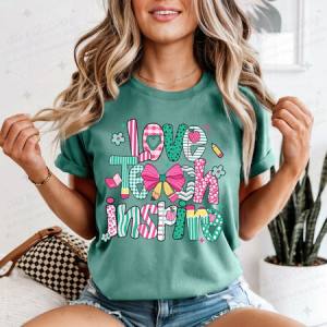 COQUETTE LOVE TEACH INSPIRE - DTF TRANSFER