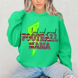 LOUD AND PROUD FOOTBALL MAMA - DTF TRANSFER