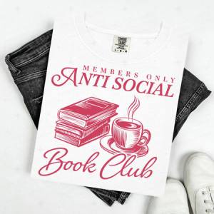 MEMBERS ONLY ANTISOCIAL BOOK CLUB - DTF TRANSFER