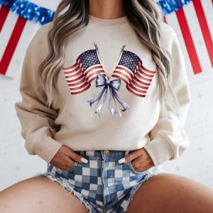 COQUETTE AMERICAN FLAGS - DTF TRANSFER