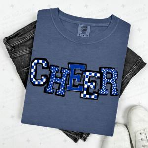 CHEER - ROYAL BLUE - DTF TRANSFER