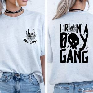 I RUN A BOY GANG - FRONT+BACK - DTF TRANSFER