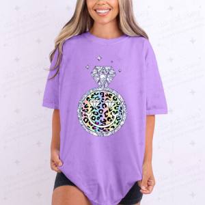 DIAMOND RING SMILEY - DTF TRANSFER