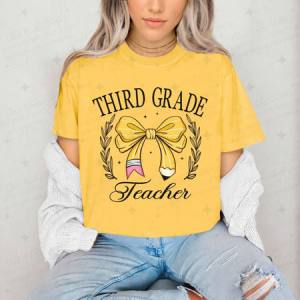 COQUETTE THIRD GRADE TEACHER - DTF TRANSFER