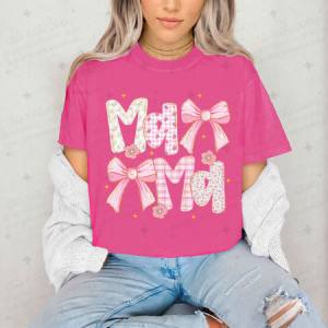 COQUETTE MAMA - FAUX GLITTER - DTF TRANSFER