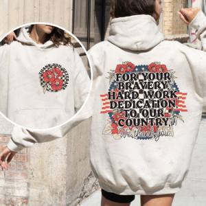 THANK YOU VETERANS - FRONT+BACK - DTF TRANSFER