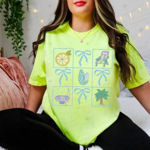 COQUETTE SUMMER GRID - DTF TRANSFER