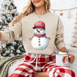 MERRY SNOWMAN - DTF TRANSFER