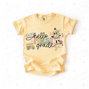 COQUETTE HELLO FIRST GRADE - GIRL - DTF TRANSFER