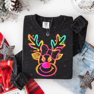COQUETTE BRIGHT REINDEER - DTF TRANSFER