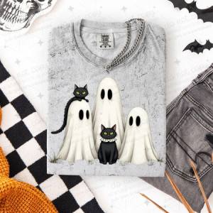 RETRO GHOSTS & BLACK CATS - DTF TRANSFER