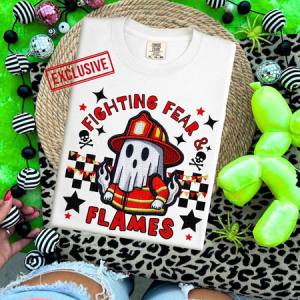 FIGHTING FEAR & FLAMES *OLLIE & CO. EXCLUSIVE* - DTF TRANSFER