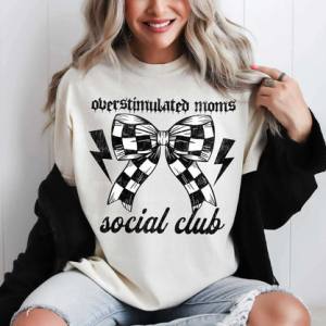 OVERSTIMULATED MOMS SOCIAL CLUB - DTF TRANSFER