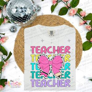 TEACHER BOW  - DTF TRANSFER