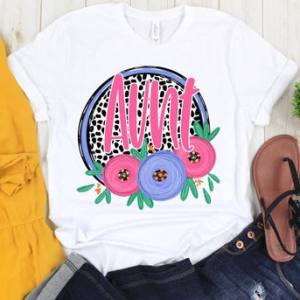 DOT & FLORAL NAMES - DTF TRANSFER