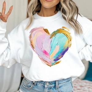 PAINTED HEART - DTF TRANSFER