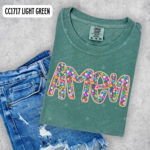 FLORAL GLITTER AMEN - DTF TRANSFER