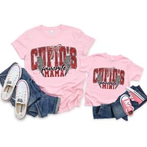 CUPID'S FAVORITE MAMA - MAMA PRINT ONLY - DTF TRANSFER