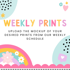WEEKLY SCHEDULE PRINTS - DTF TRANSFER