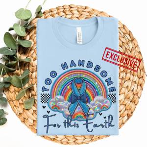 TOO HANDSOME FOR THIS EARTH *OLLIE & CO. EXCLUSIVE* - DTF TRANSFER