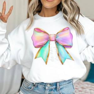 IRIDESCENT SPRING BOW - DTF TRANSFER