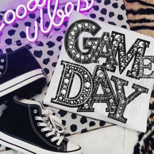 GAME DAY - FAUX RHINESTONES - DTF TRANSFER