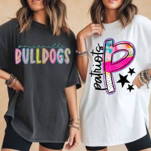 BRUSHSTROKE MASCOT W/ CITY - MOCKUP ONLY